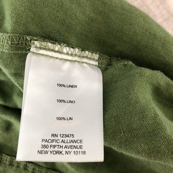 *Sold* Ellen Tracy Pure Linen Capri Pants - Picture 7 of 12